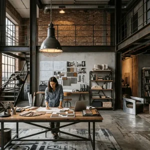 Stili Industrial në Interior Design – Karakter Urban dhe Autenticitet i Papërpunuar