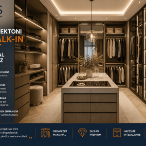 Si të Projektoni një Walk-In Closet Funksional dhe Luksoz