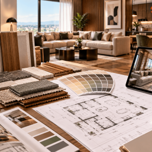 Përzgjedhja Profesionale e Materialeve dhe Ngjyrave në Interior Design
